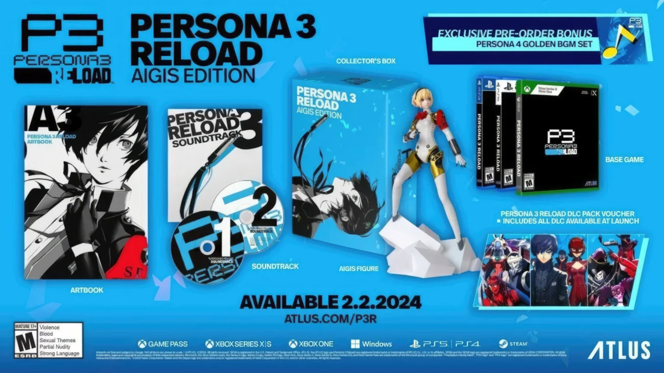 Дата выхода Persona 3 Reload