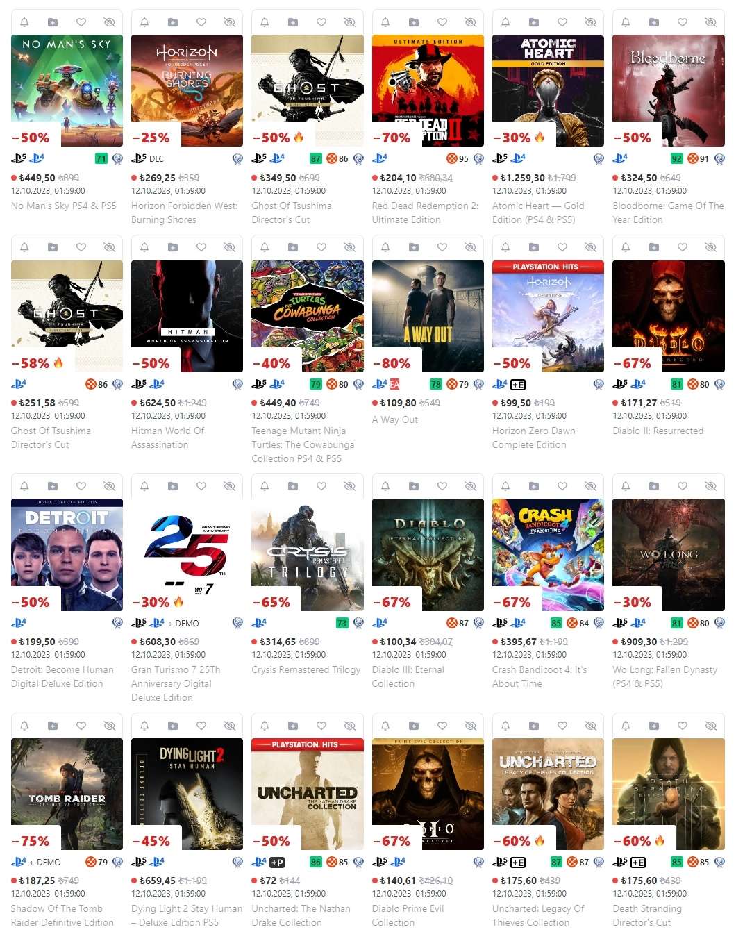 В Playstation Store появились скидки на 1200 игр